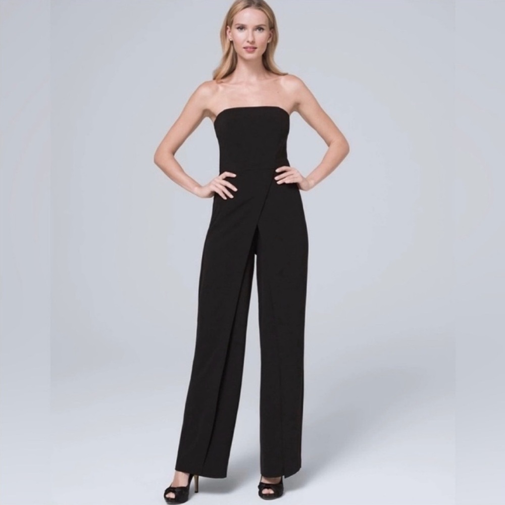 White House Black Market Black Jumpsuit Dress